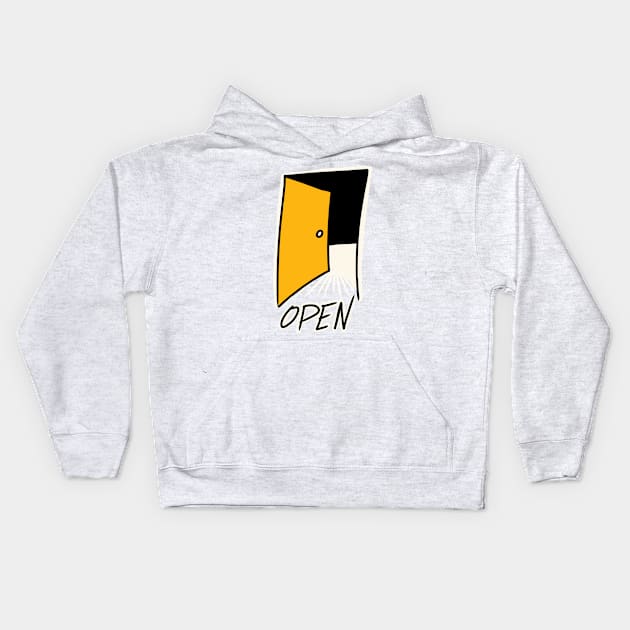 Open doors Kids Hoodie by stephenignacio